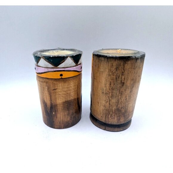 Set of Vtg NOS Tiki Wax Candles Tribal Design Aloha Party Totem - Picture 6 of 8